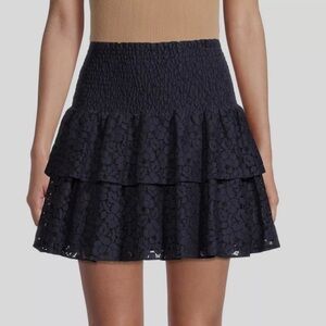 NWT Milly Navy Blue Lace Skirt